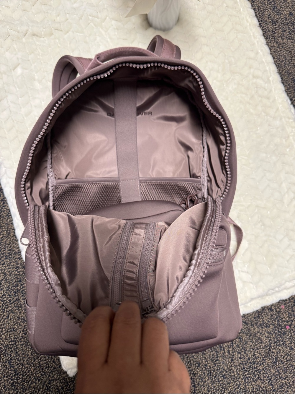 Dagne Dover Mauve-Taupe Backpack - Picture 7 of 13